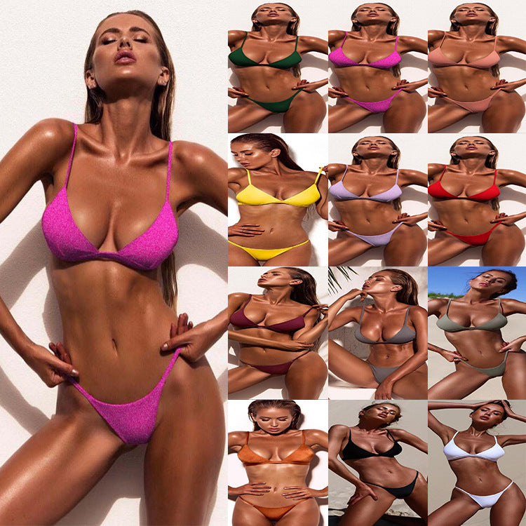 Damen Minimalistischer Triangel-Bikini R&B
