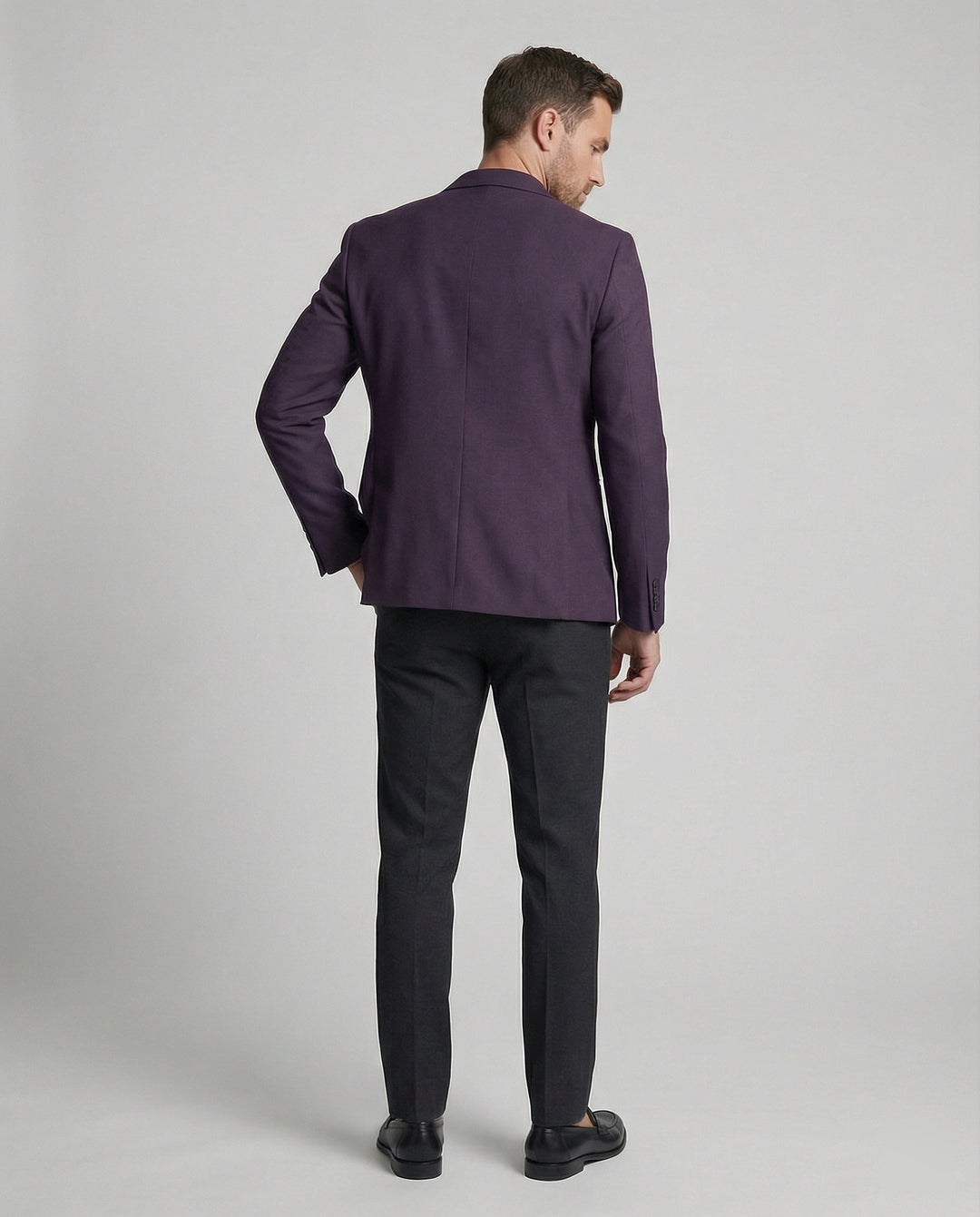 Herren Sportlicher Blazer mit Stickmotiv