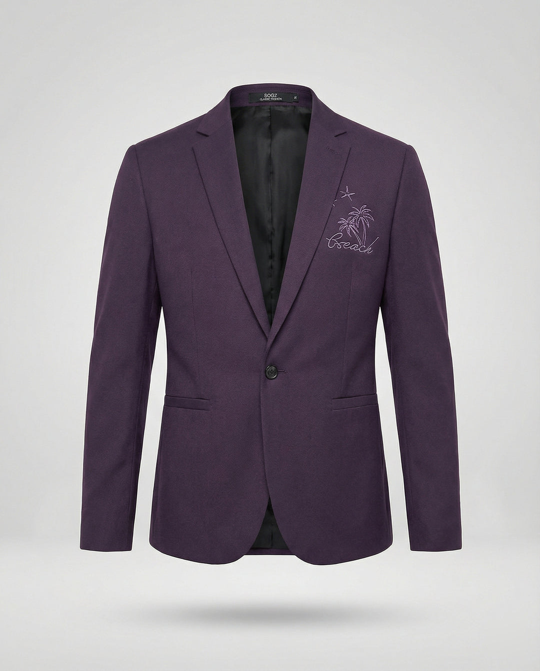 Herren Sportlicher Blazer mit Stickmotiv