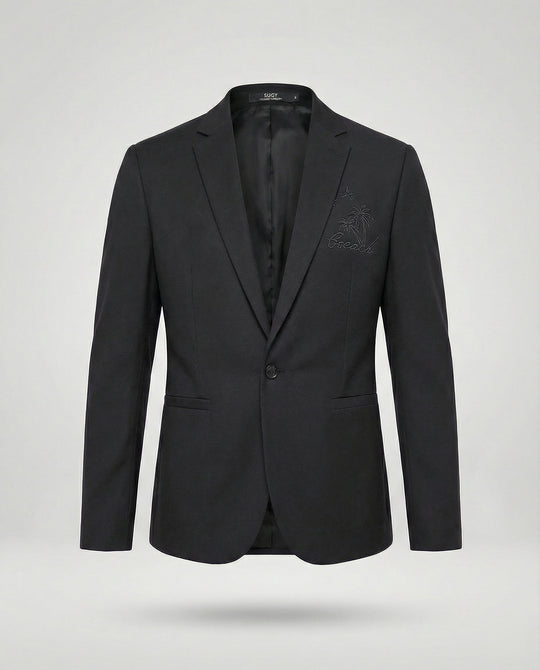 Herren Sportlicher Blazer mit Stickmotiv