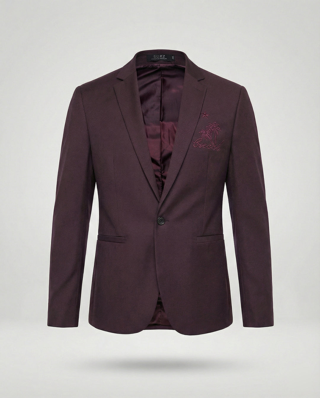 Herren Sportlicher Blazer mit Stickmotiv