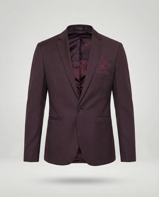 Herren Sportlicher Blazer mit Stickmotiv