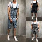 Herren Denim-Latzhose im modernen Used-Look