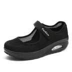 Damen Sportschuhe mit verstellbarem Klettverschluss und atmungsaktiver Mesh-Überzug