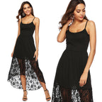 Damen Maxikleid mit romantischen Spitzenakzenten R&B