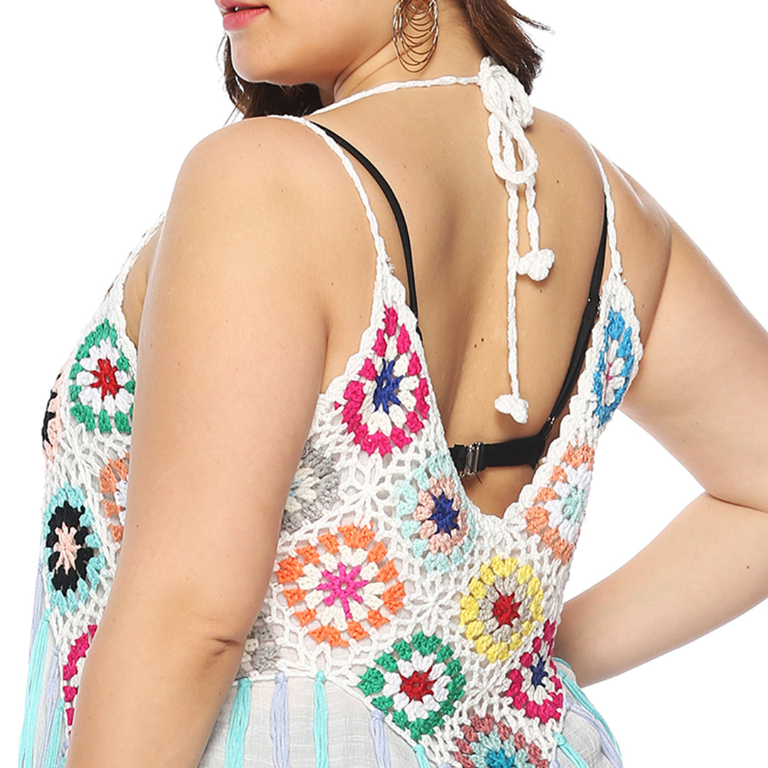 Damen Bohemian Chic Strandkleid R&B