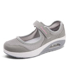 Damen Sportschuhe mit verstellbarem Klettverschluss und atmungsaktiver Mesh-Überzug