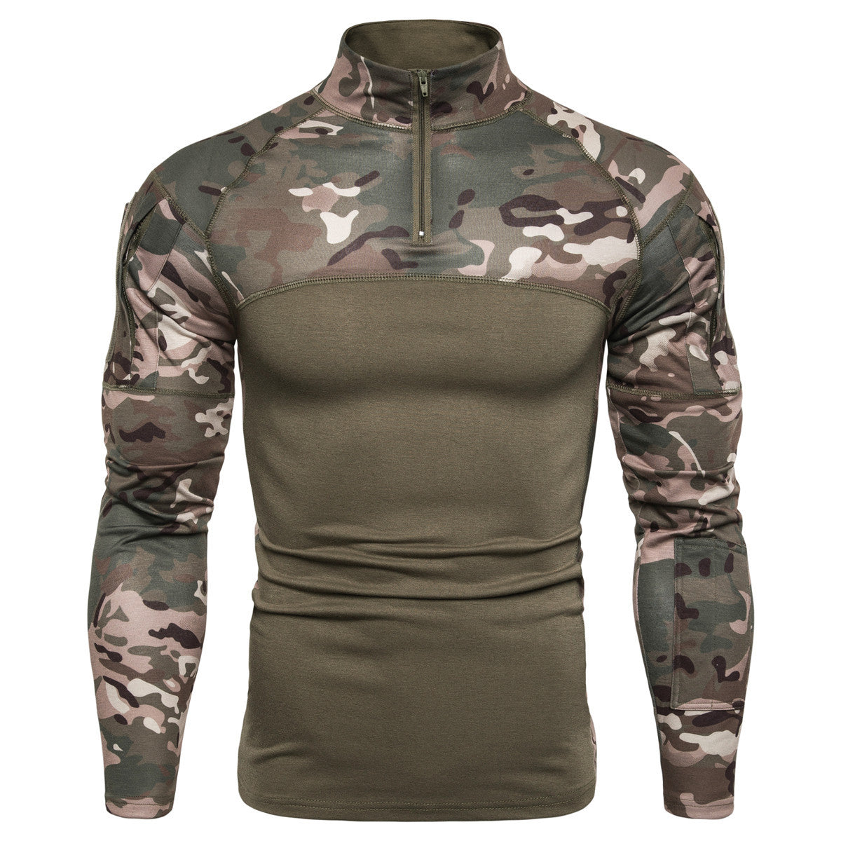 Herren Sportlicher Langarmpullover mit strukturiertem Design und praktischem Reißverschluss