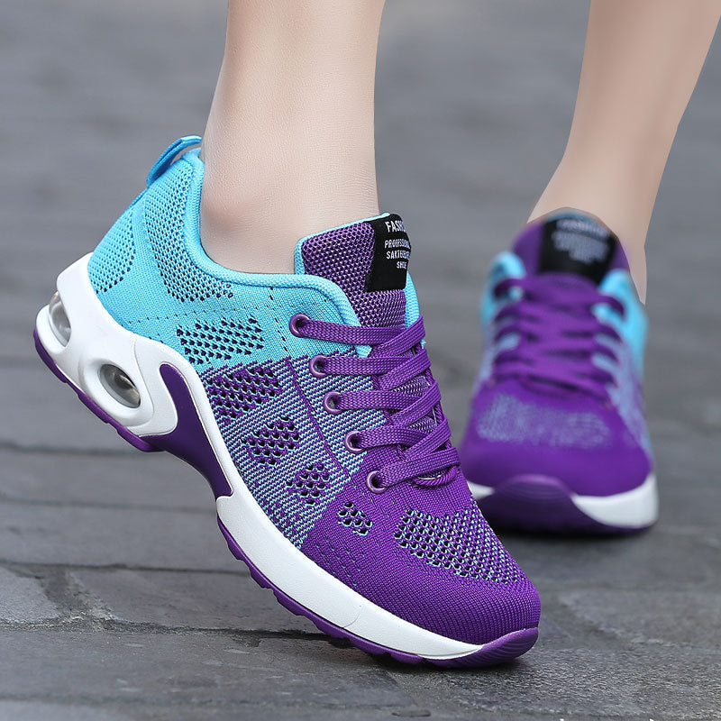 Damen Sportliche Freizeit-Sneaker mit atmungsaktivem Mesh-Obermaterial und dämpfender Sohle