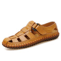 Herren Komfortable Leder-Sandalen mit individuell anpassbarem Riemen R&B