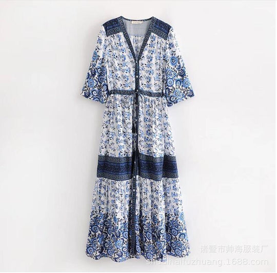 R&B | Kleid mit böhmischem Print