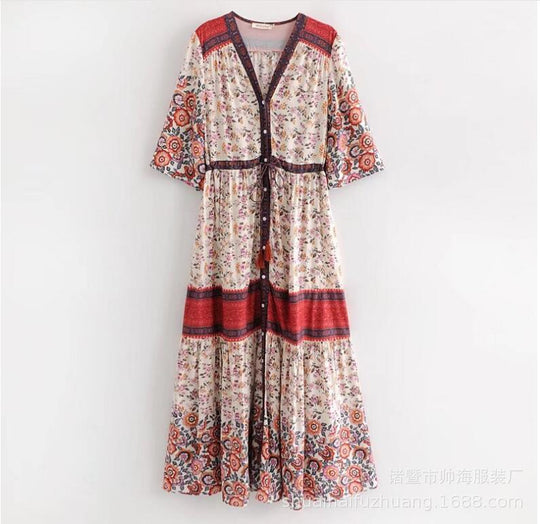 R&B | Kleid mit böhmischem Print