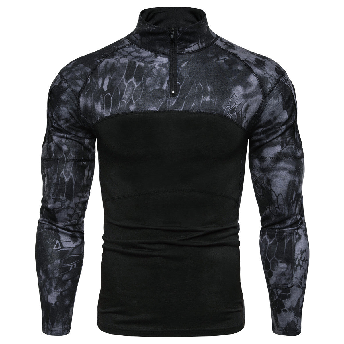 Herren Sportlicher Langarmpullover mit strukturiertem Design und praktischem Reißverschluss