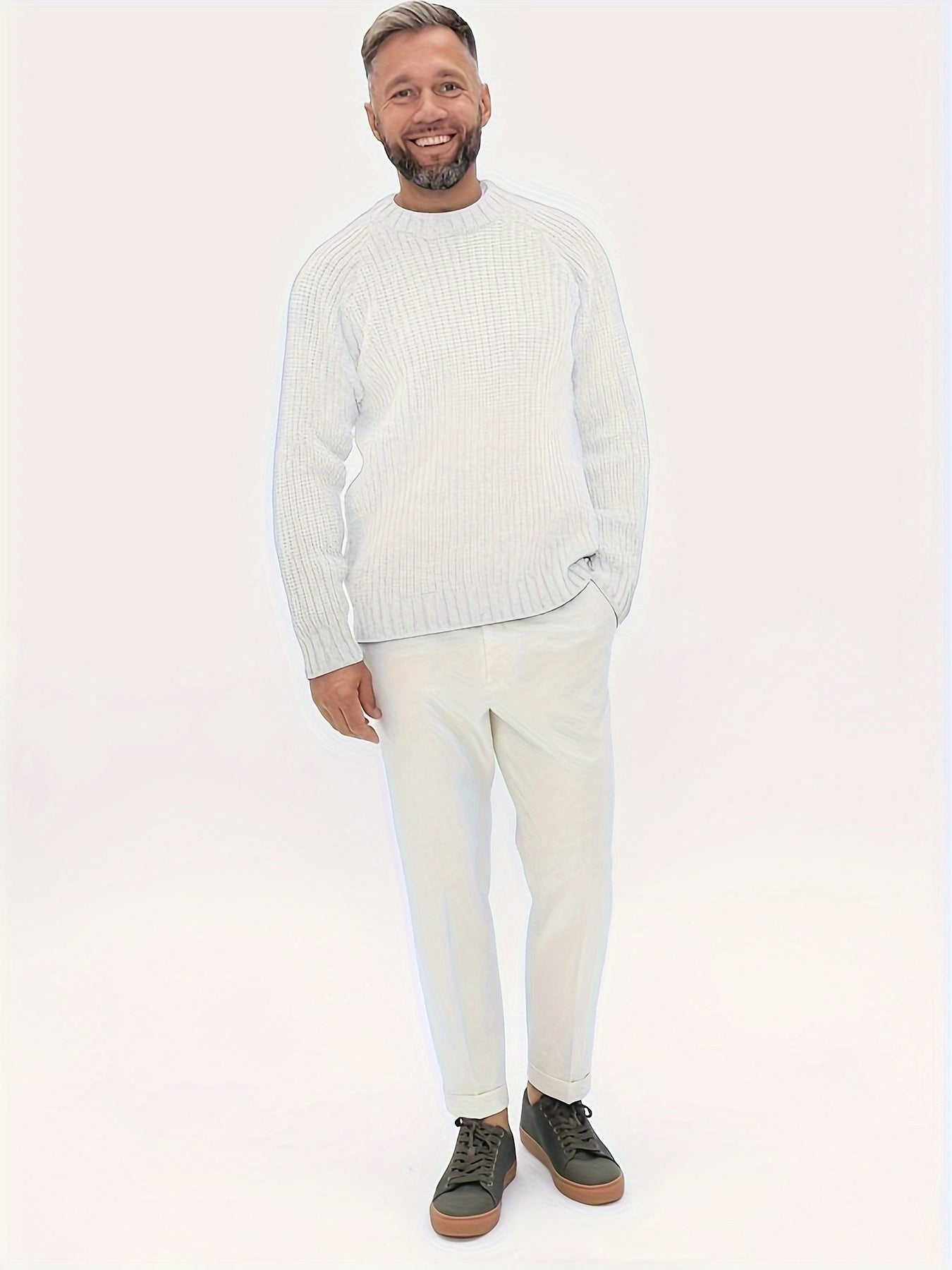 R&B | Strickpullover Im Klassischen Design Acryl Komfortabel und Warm