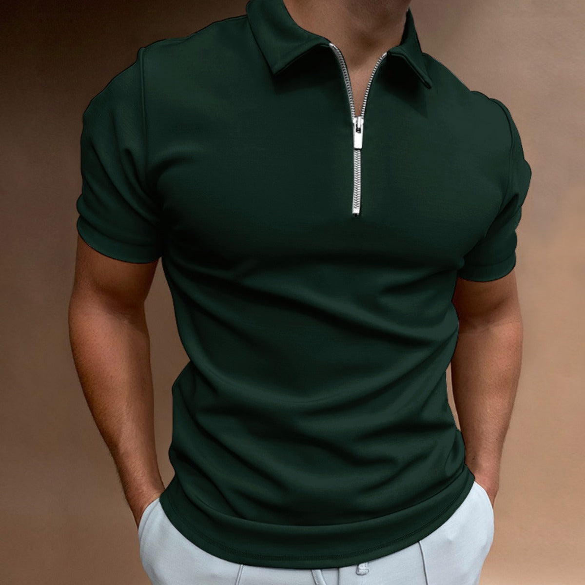 R&B | Kurzärmeliges Poloshirt mit Revers