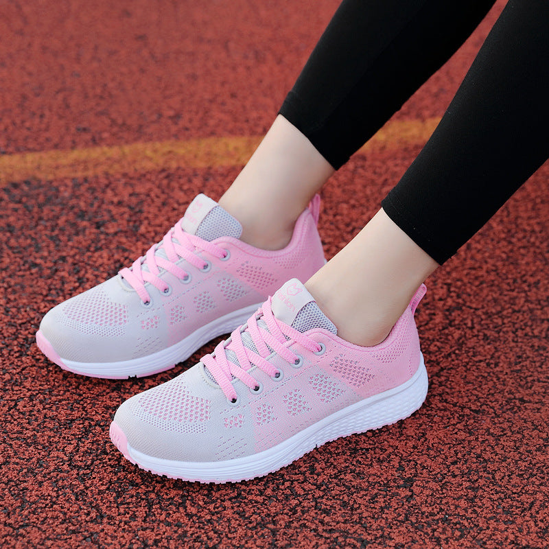 Damen nan atmungsaktive Strick-Laufsneaker mit nahtlosem Maschenobermaterial und reaktionsfreudiger Schaumdämpfung R&B