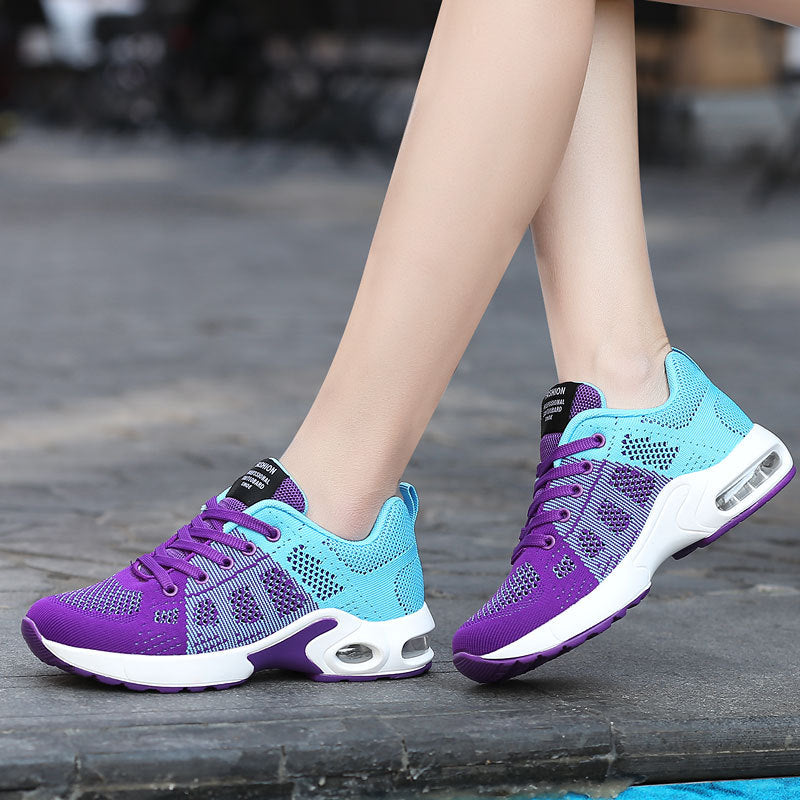 Damen Sportliche Freizeit-Sneaker mit atmungsaktivem Mesh-Obermaterial und dämpfender Sohle