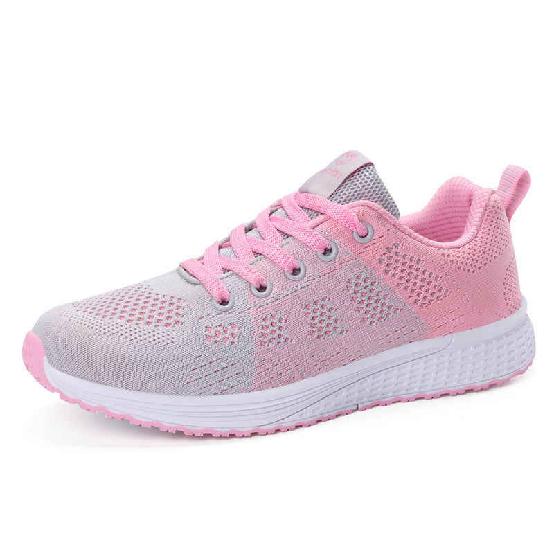 Damen nan atmungsaktive Strick-Laufsneaker mit nahtlosem Maschenobermaterial und reaktionsfreudiger Schaumdämpfung R&B