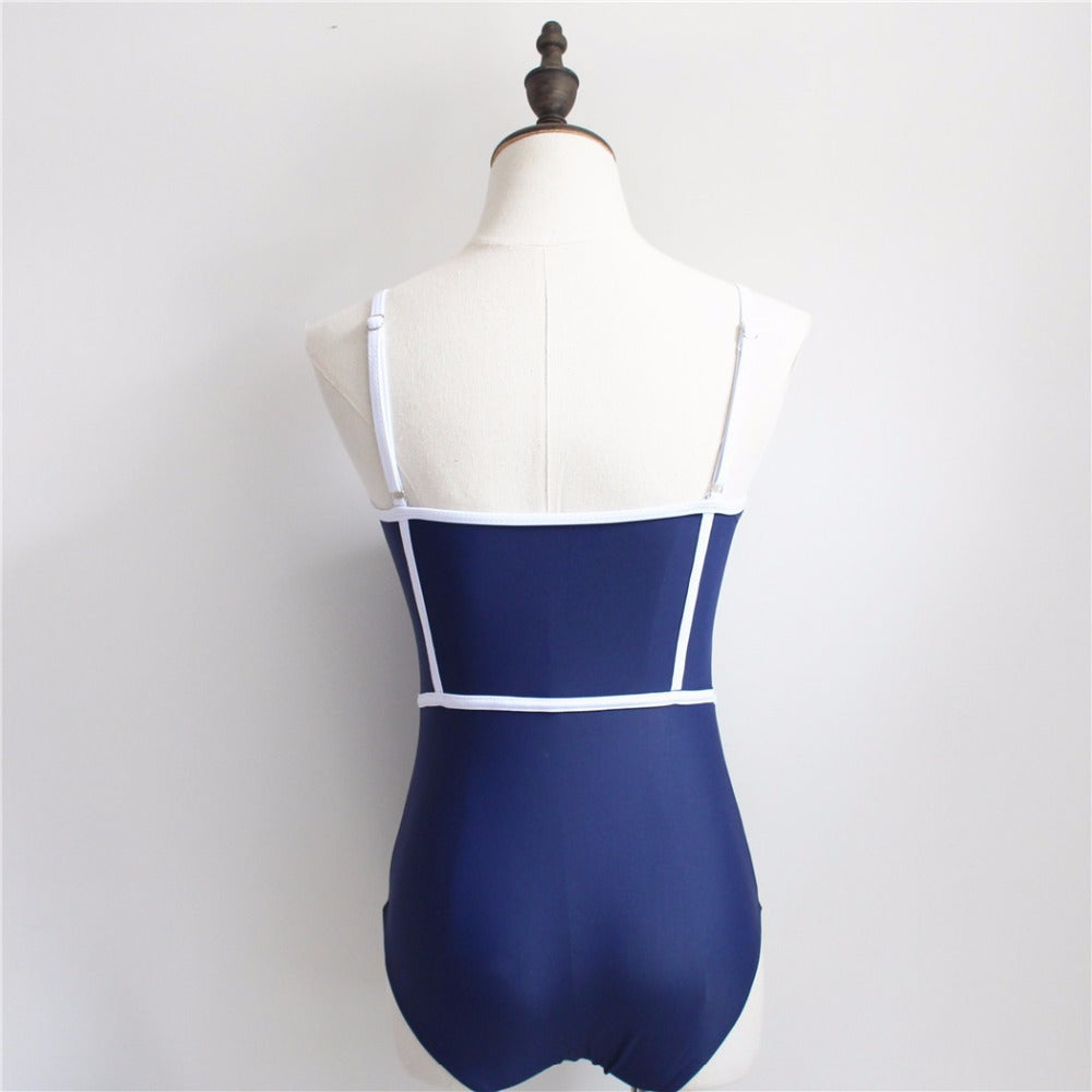 Damen Eleganter Hochgeschnittener Badeanzug R&B