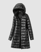 Damen Ultraleichte Daunenjacke mit Kapuze | R&B