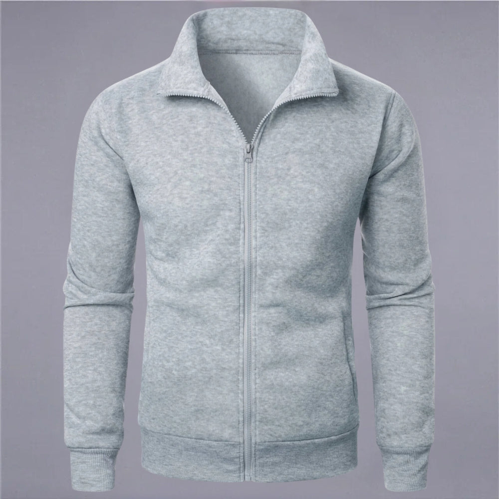 R&B | Klassisches Sweatshirt mit Reißverschluss Baumwollmischung Komfort und Stil