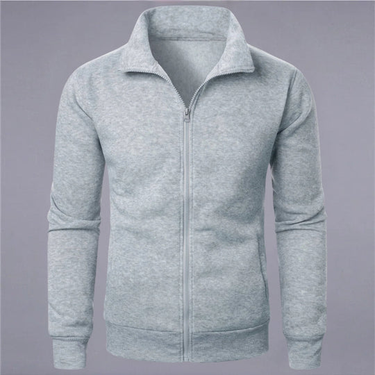 R&B | Klassisches Sweatshirt mit Reißverschluss Baumwollmischung Komfort und Stil