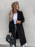 R&B | Langes Daunenjacke Eleganter Zeitloser Stil Ideal Für Den Winter