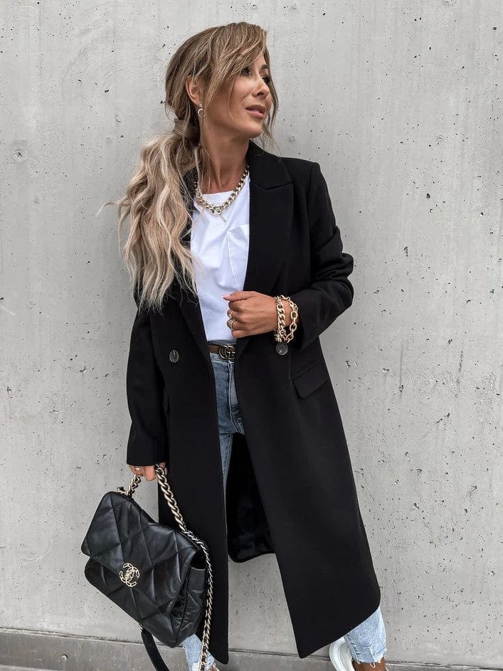 R&B | Langes Daunenjacke Eleganter Zeitloser Stil Ideal Für Den Winter