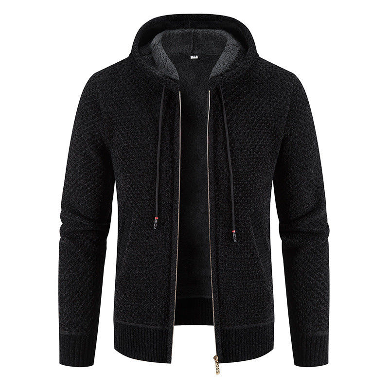 R&B | Stilvoller Kapuzen-Cardigan für Männer