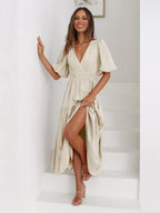 R&B | Kleid Mit Puffärmeln