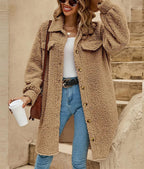 R&B | Bequeme Teddy Jacke mit Knopfleiste & Brusttaschen
