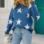 R&B | Sternstrickpullover Mit Verspieltem Muster
