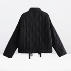 R&B | Damen Steppjacke mit Kordelzug & Reißverschluss