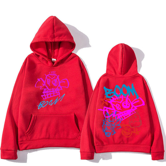 R&B | Arcane Jinx Cartoon Langarm-Hoodie