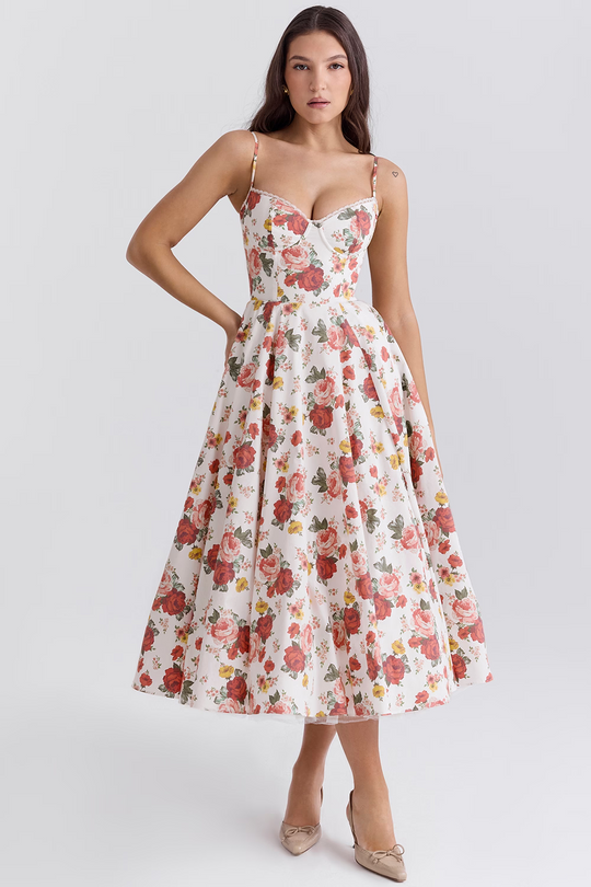 R&B | Elegantes Schlankmachendes Kleid Für Damen