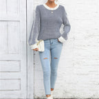 R&B | Gestreifter Strickpullover Mit Lässigem Schnitt