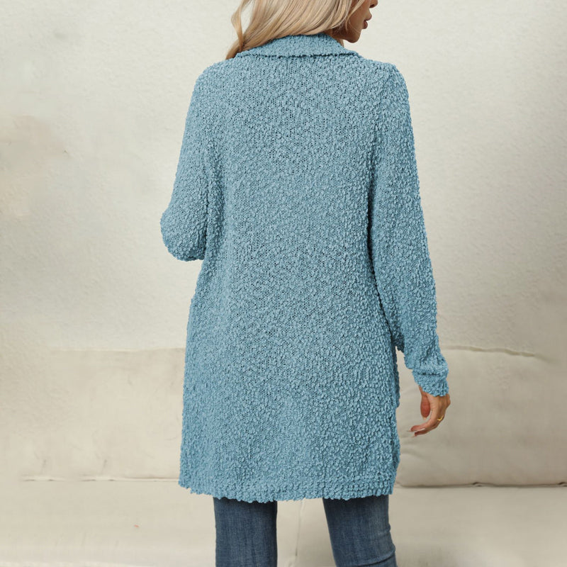 R&B | Einfarbiger Strickjacke