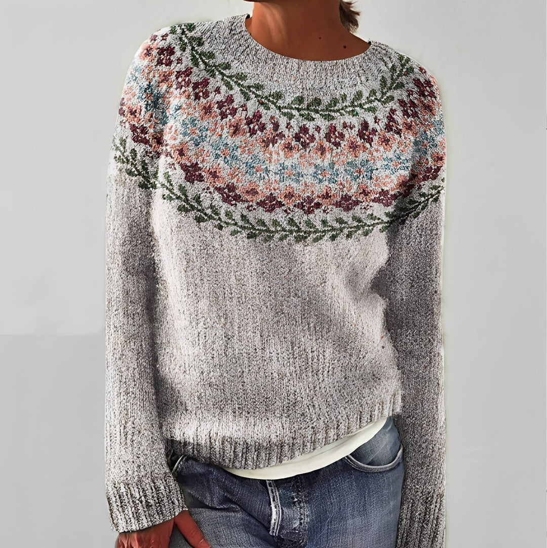 R&B | Klassischer Damenpullover mit Muster
