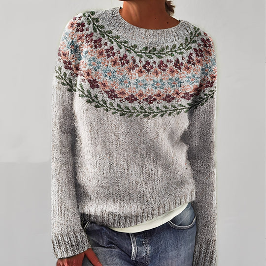 R&B | Klassischer Damenpullover mit Muster