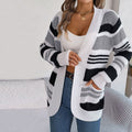 R&B | Gestreifte Strick-Strickjacke mit Modernem Look