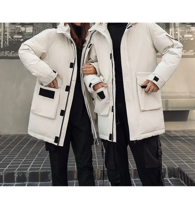 R&B | delige winterparka set - isolierte Jacke mit Kapuze für Damen