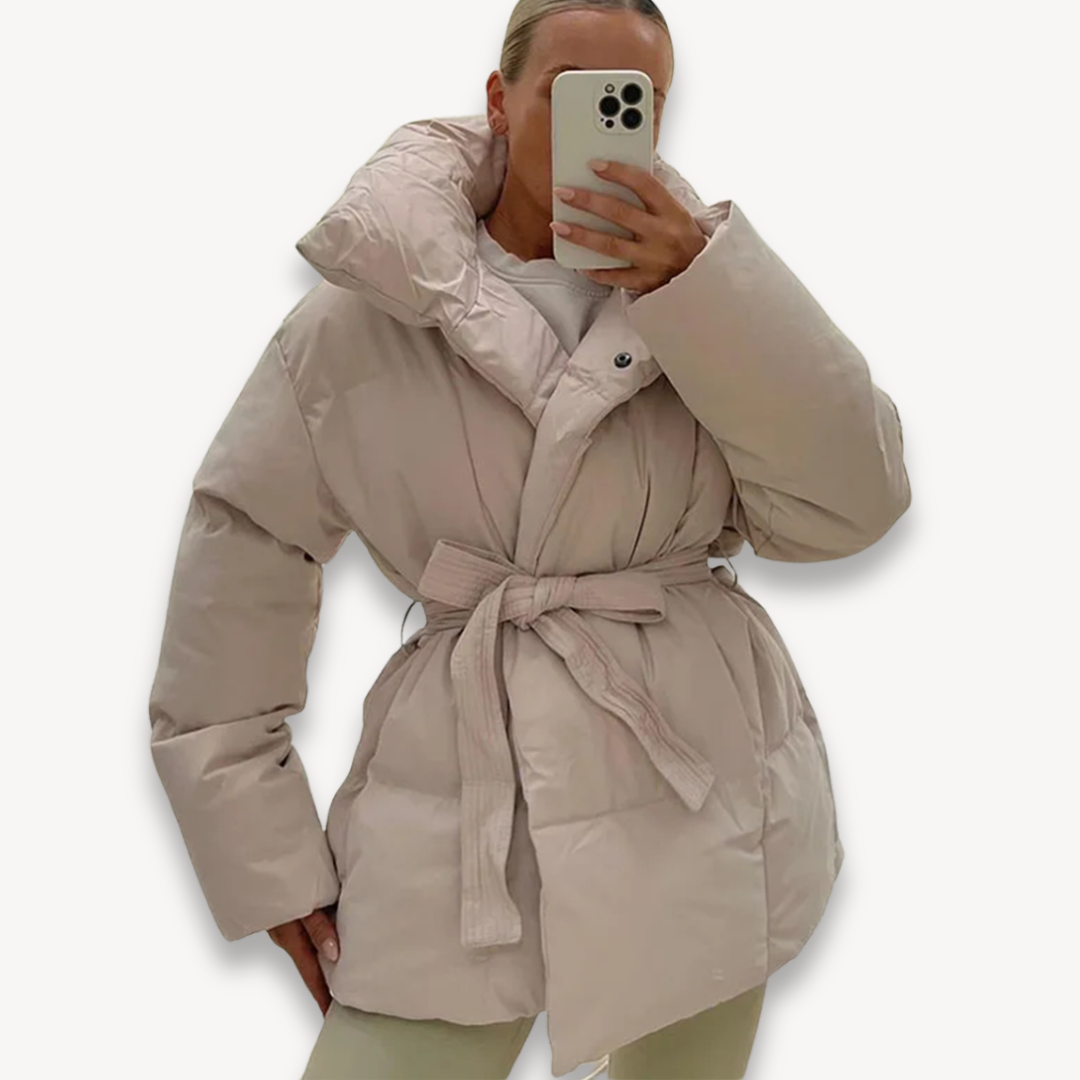 R&B | Gurtelter Stepp-Pufferjacke für Frauen