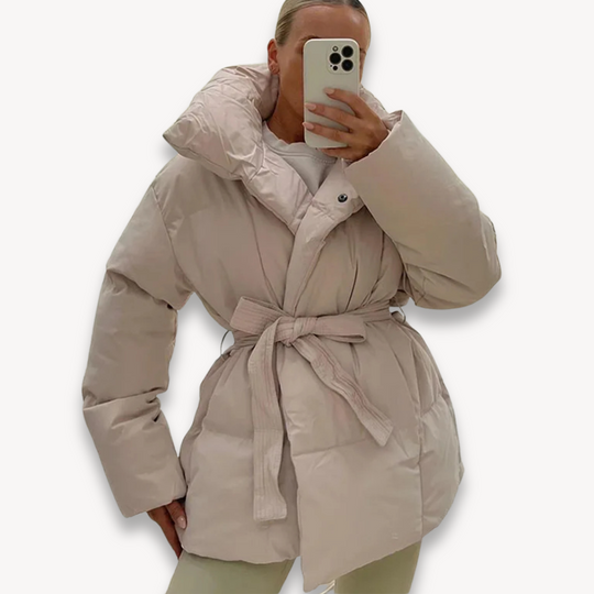 R&B | Gurtelter Stepp-Pufferjacke für Frauen