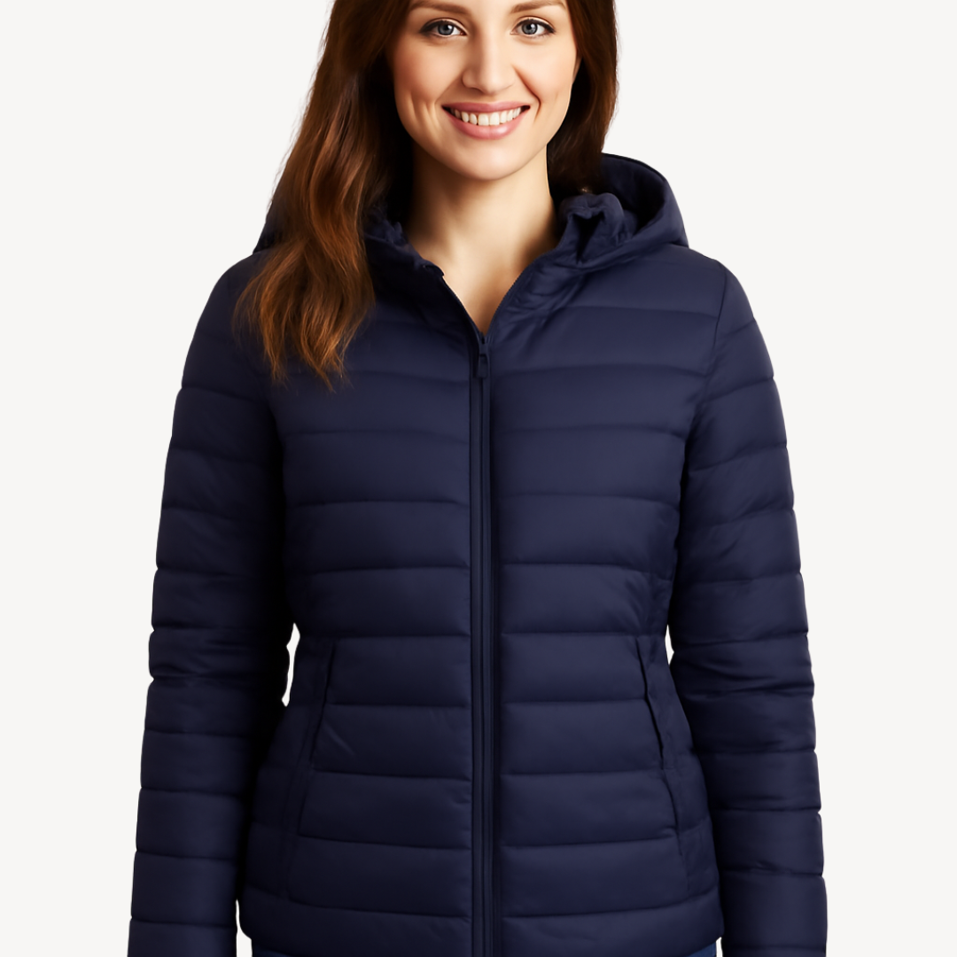 R&B | Damen Gesteppte Pufferjacke mit Kapuze