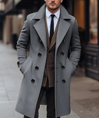 R&B | Eleganter Männer-Doppelreiher-Mantel