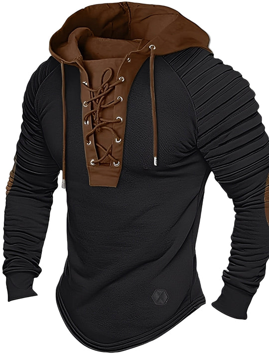 R&B | Legerer Strickpullover mit Kapuze für Herren