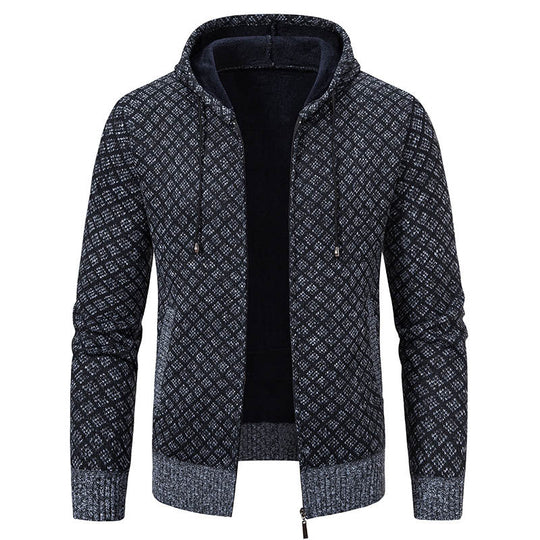 R&B | Elegante, schlanke Jacke mit Kapuze für Männer