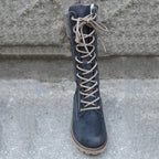 R&B | Bis Kniehohe Kampfstiefel für Damen