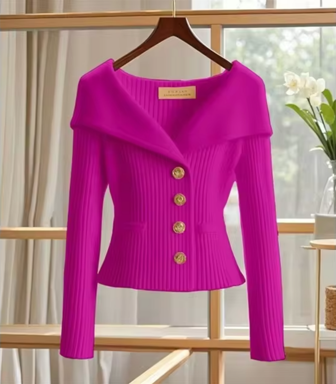 R&B | Strickjacke Damen Kurz Cardigan für Übergangsjahre