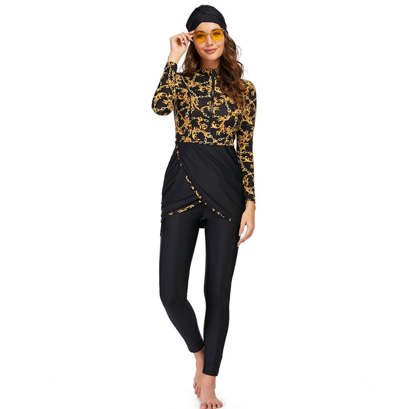 R&B | 3 Teile Set Halal Bademode Badeanzug Burkini Badeoutfit